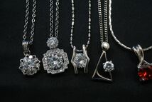 C1 CZ ジルコニア ネックレス ペンダント イヤリング 12点 アクセサリー 大量 まとめて おまとめ まとめ売り キュービックジルコニア _画像2