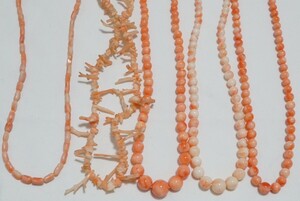 B632 本珊瑚 ネックレス ヴィンテージ アクセサリー 大量 セット まとめて おまとめ まとめ売り ペンダント 天然珊瑚 コーラル サンゴ