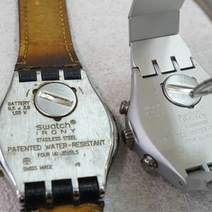 F497 SWATCH/スウォッチ IRONY/アイロニー クロノグラフ メンズ腕時計 ブランド アクセサリー SWISS/スイス 大量 まとめて おまとめ 不動品の画像4