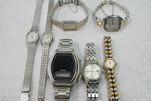 F486 全てSEIKO/セイコー 腕時計 7点セット クォーツ アクセサリー メンズ レディース 大量 まとめて おまとめ まとめ売り 不動品