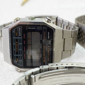 F488 CITIZEN/CASIOなど デジタル メンズ レディース 腕時計 5点セット アクセサリー 大量 まとめて おまとめ まとめ売り 不動品の画像2