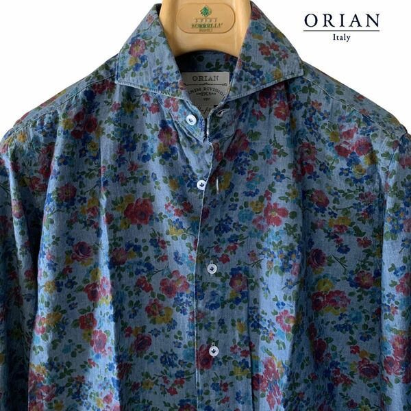 ORIAN DENIM DIVISION/花柄/コットンシャツ