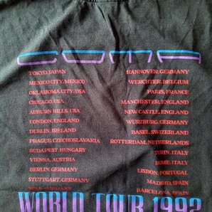 ★［ XL ］「 Guns N' Roses ガンズアンドローゼズ ◇ 1992 coma world tour バンド ビンテージスタイル プリントTシャツ (*BIO) 」新品の画像5