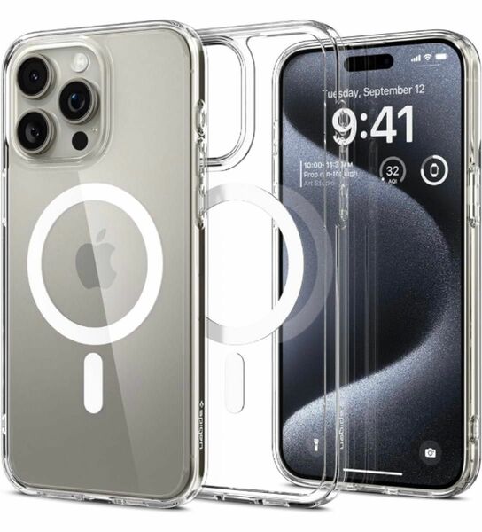 Spigen iPhone15Proケース　ウルトラ・ハイブリッド マグフィット