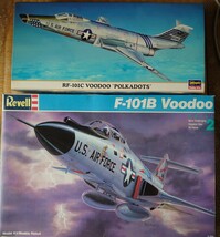 レベル 1/72 アメリカ空軍 マクダネル・ダグラス F-101B ブードゥー / ハセガワ RF-101C ブードゥー 'ポルカドッツ' 2機セット_画像1