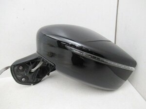 【即決有】 ノート E12 後期 純正 左 ドアミラー ウインカー付き ブラック Murakami G579 (n093674)