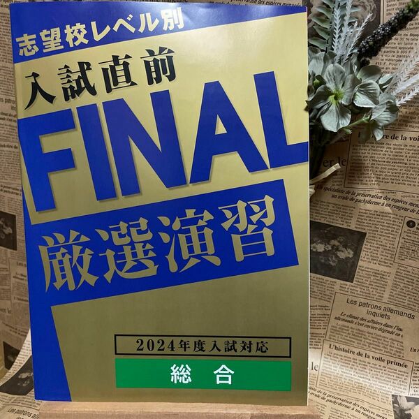 志望校レベル別入試直前FINAL厳選演習　　　　　　　　　2024年度入試対応　総合