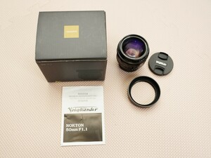 美品 Voigtlander NOKTON 50mm F1.1 VMマウント