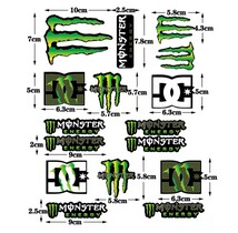 ２枚セット　防水反射　ステッカー　/　モンスターエナジー　バイクステッカー　 MONSTER ENERGY モンスターエナジーステッカー　デカール_画像6