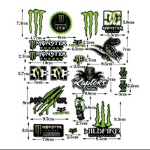 防水反射　ステッカー/モンスターエナジー/バイク/車/ストリート MONSTER ENERGY モンスターエナジー　バイクステッカー　ヘルメット_画像2