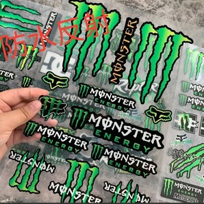 防水反射 ステッカー/モンスターエナジー/バイク/車/ストリート MONSTER ENERGY モンスターエナジー ★プレミアム グレード★の画像1