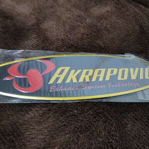 AKRAPOVIC アクラポビッチ 耐熱アルミステッカー マフラーステッカー バイクステッカー デカール アクラ レーシング RACING デカールの画像2
