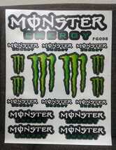 防水反射 ステッカー / モンスターエナジー / バイク / 車 / ストリート バイクステッカー ヘルメットステッカー MONSTER ENERGY MotoGP_画像2