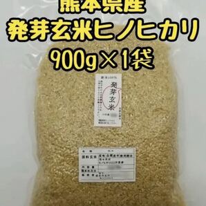 熊本県産 令和5年新米100% 発芽玄米 900g ヒノヒカリの画像1