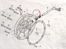 送料無料 ホンダ純正新品 CBX400F 2型 CBR400F クラッチカバー オイルシール クラッチレバー スプリング エンジン CBX400FF 6B_画像2