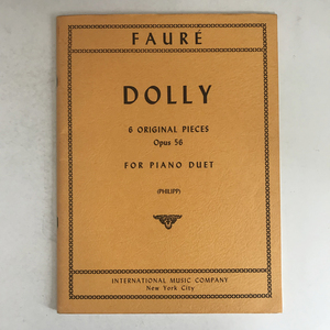 [楽譜] FAURE DOLLY 6 original pieces Opus 56 for piano duet ガブリエル・フォーレ/gb