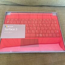 ◆◇マイクロソフト Surface 3 純正キーボード Type Cover レッド A7Z-00071 赤◇◆_画像1