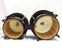 LP/エルピー LPA601-DW/ダークウッド Aspire Wood Bongos Black Hardware/アスパイア ボンゴ 6 3/4″+ 8″ ラテン パーカッション/100_画像9