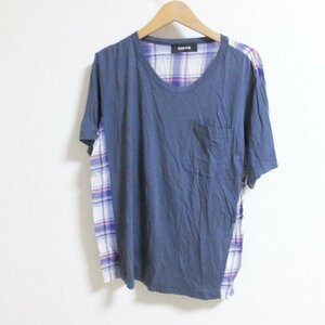 s430　Zucca　ズッカ　ブルー　半袖　カットソー　Tシャツ　M　【メ便】