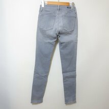 BI10　美品　DENHAM　デンハム　SHARP SKINNY FIT　グレー　デニム　パンツ　スキニー　W27【メ便】_画像4