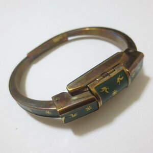 U529 RITMAlitoma wristwatch green bangle watch bracele antique [me flight ]