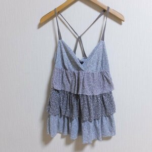 P435　AMERICANEAGLE　アメリカンイーグル　ライトブルー　キャミソール　M　【メ便】