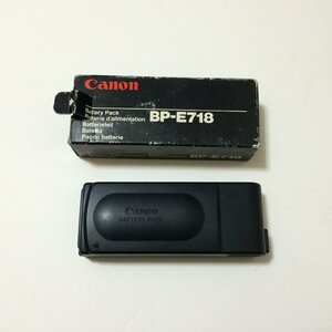 U654　Canon　キャノン　バッテリーパック　Battery　BP-E718　ビデオカメラ