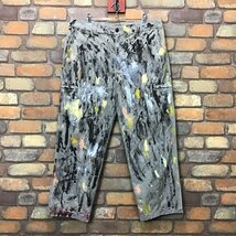 RE1-008【Painting Pants】USA限定【DOCKERS CARGO】ペンキ付着 クロスオーバーカーゴパンツ【W36 メンズ XL】ペインター ワーク ボロパン_画像6