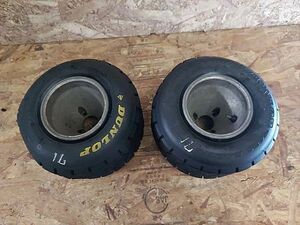 ●Dunlop レインTires 11×6.50-5 Wheels Racing kart●