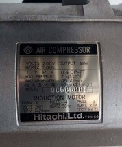 ●HITACHI 日立 BEBICON ベビコン/エアーコンプレッサー 0.40P-7T●200v/50Hz　_画像7