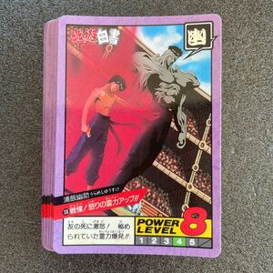【1円スタート】 1994年製 当時物 幽遊白書 カードダス スーパーバトル 4弾 ノーマルカード 13枚 バンダイ