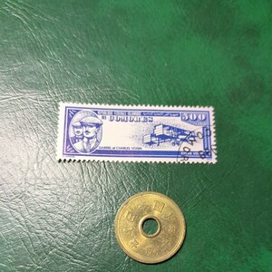 歴史的な航空機を描くコモロ諸島の切手　500フラン　注文消し