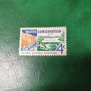  America commemorative stamp [ water profit protection ] unused 19 year 1 kind . hinge none no paste 