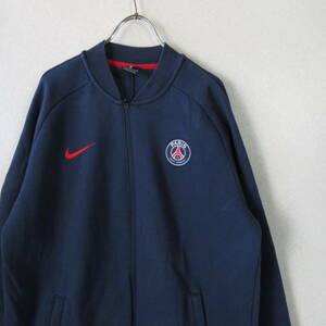 ○NIKE ナイキ◆PSG パリサンジェルマン 20/21 GFA フリース トラックジャケット スウェット◆メンズ ネイビー Mサイズ