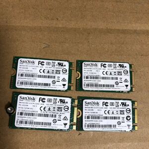 (A1)sandisk SSD U110 M.2 2242 16GB SDSA6MM 正常確認済み 中古品 4枚セット