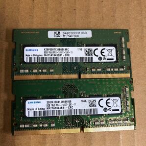 (861)SAMSUNG 8GB 1Rx8 PC4-2400T 2枚セットの画像1