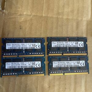 SKhynix 4GB 2Rx8 PC3L-12800S-11(4 pieces set )