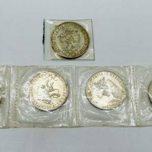【OP-12726TR】1円スタート メキシコオリンピック 記念硬貨 25ペソ銀貨 5枚セット 記念コイン 1968年 オリンピック 海外硬貨 アンティークの画像2