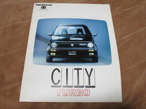 Сентябрь 1982 г. Опубликованный каталог для City Turbo