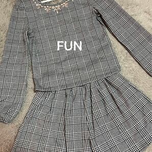 FUN ビジュー付き セットアップ