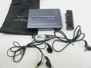 ■■ SONY ソニー カセットプレーヤー WALKMAN ウォークマン WM-EX60 電池BOX/イヤホン（リモコン付）ジャンク品です■■