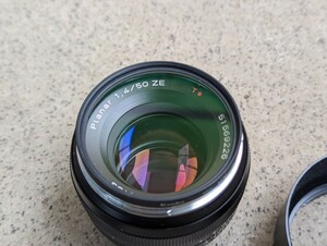 Zeiss planar 50mm f1.4 ZE canon EFマウント