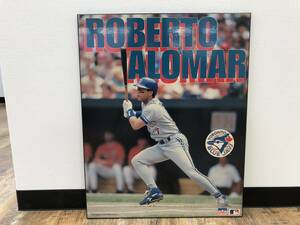 《H》ROBERTO ALOMAR ロベルト アロマー TORONTO BLUE JAYS 写真 額 ボード 飾り