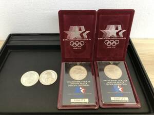 《世界の銀貨コレクション》アメリカ 1983年 ロサンゼルスオリンピック記念銀貨 SV900 1ドル x 4枚 総重量：106.8g