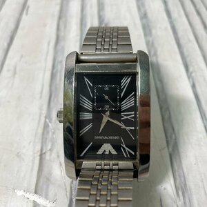m002 H5 EMPORIO ARMANI エンポリオアルマーニ AR-0156 文字盤ブラック クオーツ メンズ腕時計 本体のみ
