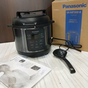 s001 N4 2021年製 パナソニック Panasonic 電気圧力鍋 SR-MP300 圧力なべ 通電確認のみ 中古 現状品