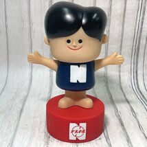 m002 D1(60) National ナショナル坊や ソフビ 貯金箱 非売品 高さ約14cm 昭和 レトロ 当時物_画像1