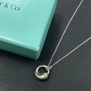 m002 H4 1円～【4 TIFFANY＆Co ティファニー エルサペレッティ エターナルサークル SV925 ネックレス アクセサリー シルバー レディース