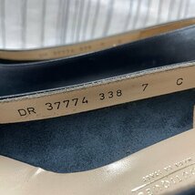 m002 D1(60) Salvatore Ferragamo フェラガモ ヴァラリボン 革 レザー パンプス サイズ７濃紺 ネイビー 靴 シューズ レディース_画像8