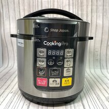 m002 E4(100) 未使用品 Shop Japan Cooking Pro 電気圧力鍋 SC-30SA-J03 クッキングプロ ショップジャパン オークローン レシピ集付き_画像2